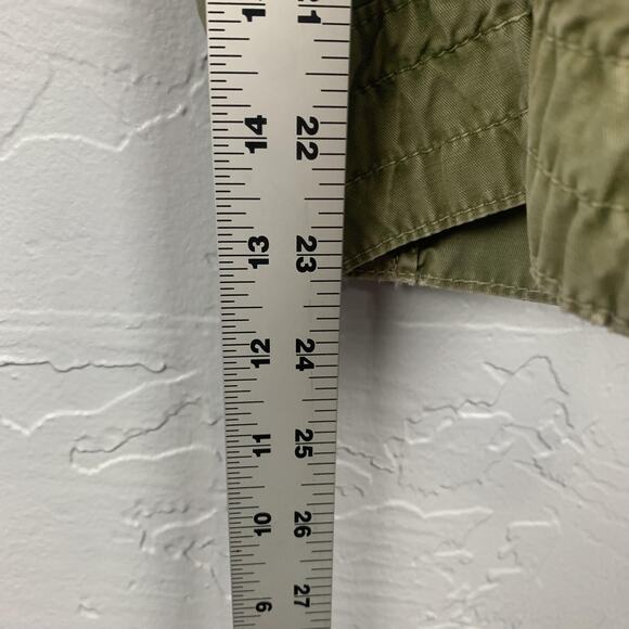 Abercrombie Cargo Pants Boys Small Olive Green Multi Pocket Zip Cuff Elastic - Picture 5 of 8